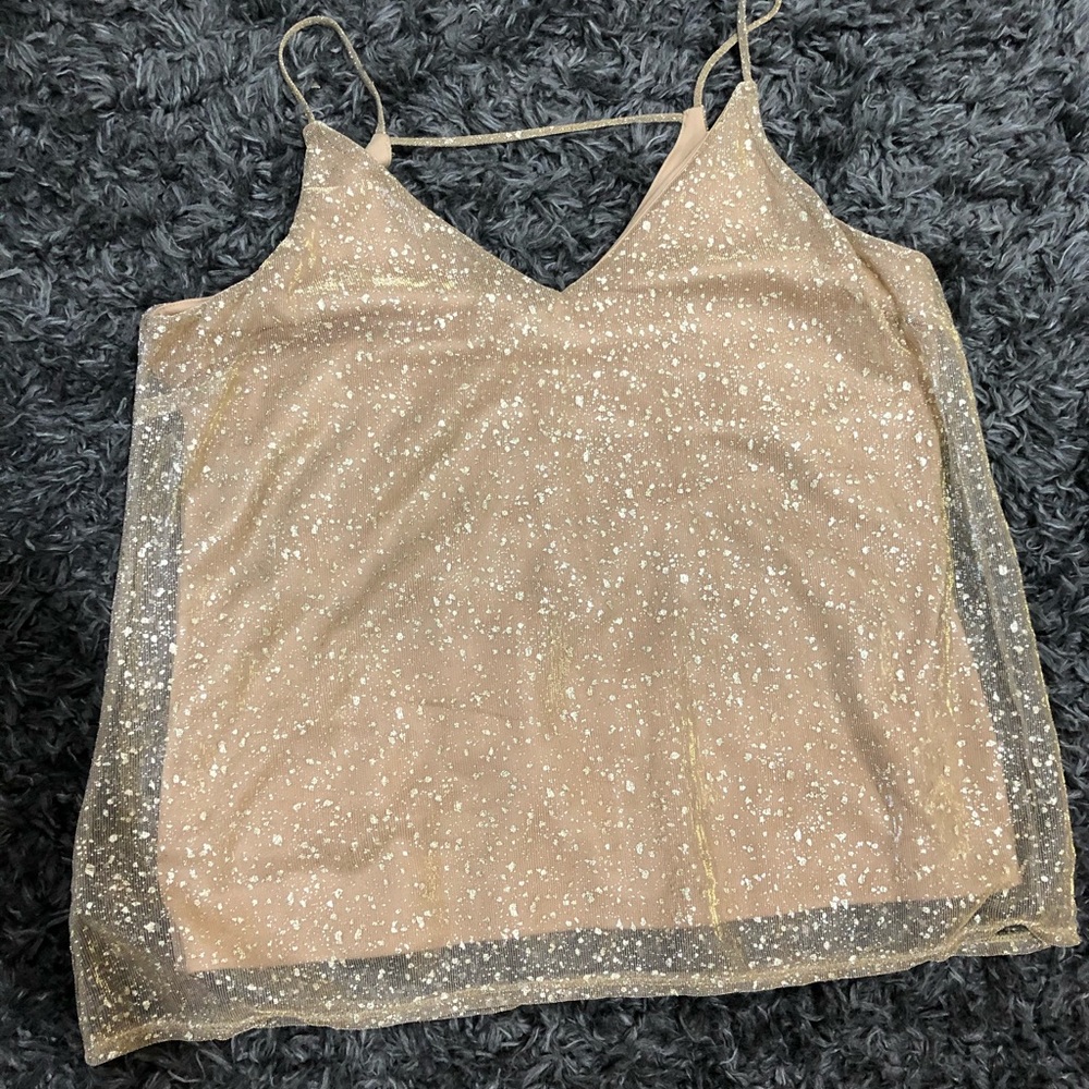 Gold tank top